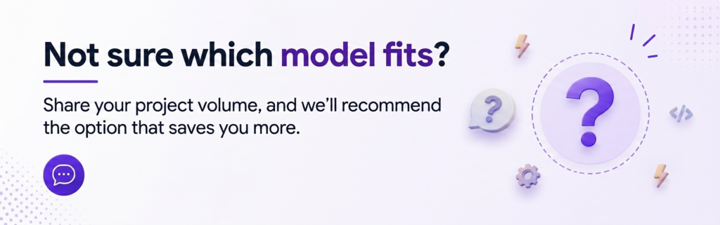 Compare retainer and project-based pricing with Digital Kalakari